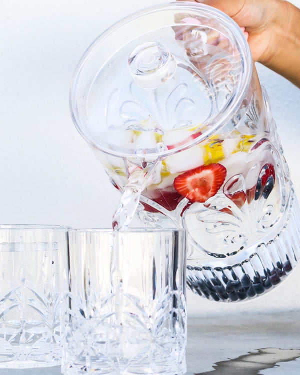 Acrylic Glassware Rose Harvest