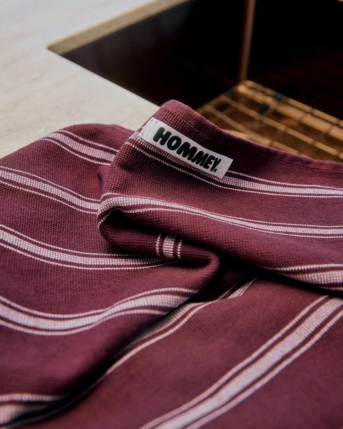 HOMMEY Tea Towel - Mulberry