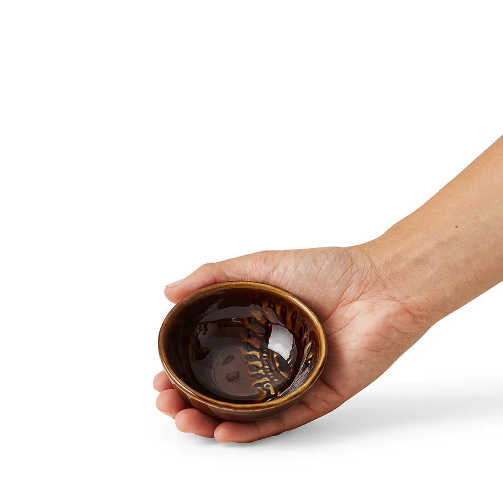 ARABESQUE Small Dip Bowl - Coffee