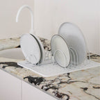 DESIGNSTUFF Dish Drainer, White (Set of 2)
