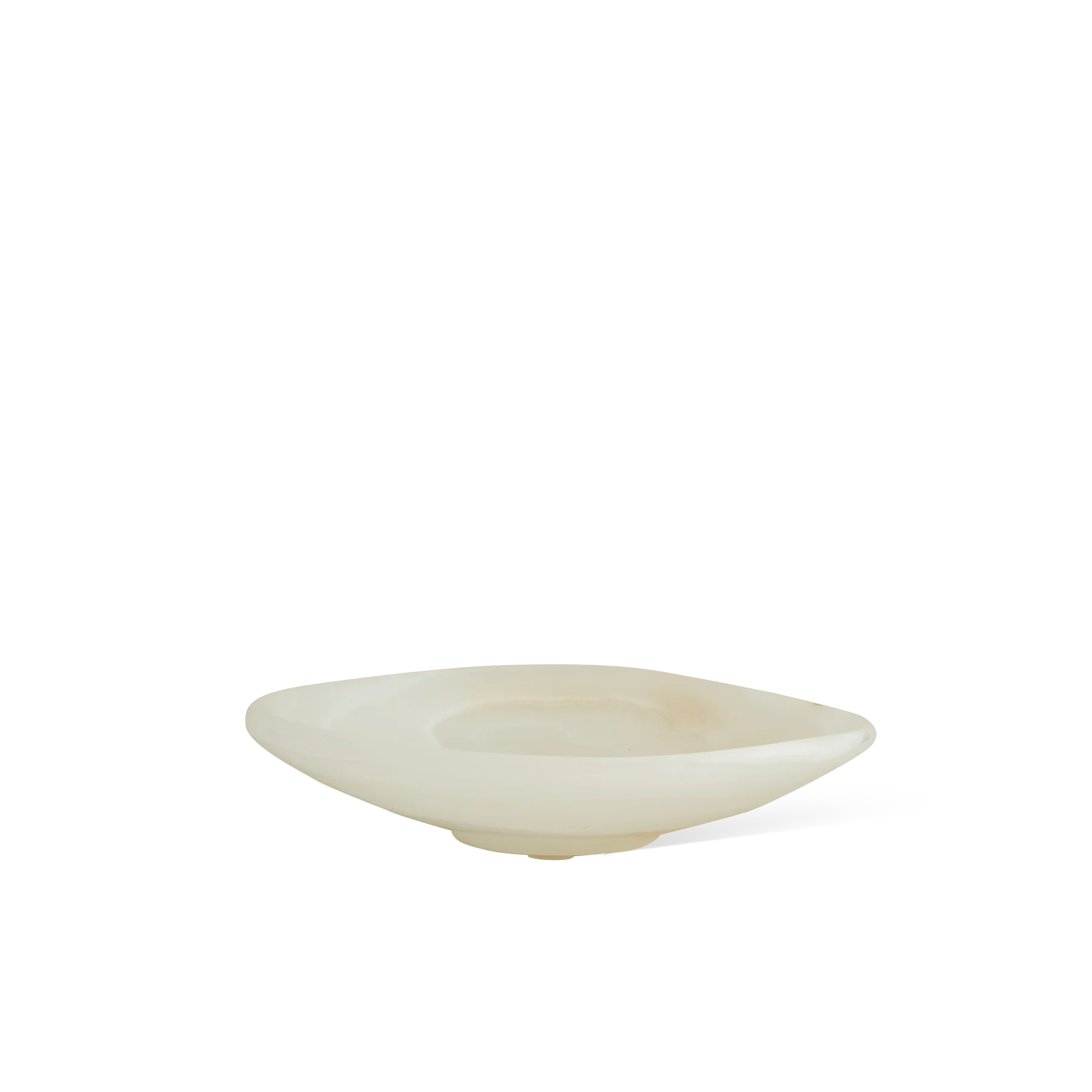 Clam Dish - White Onyx
