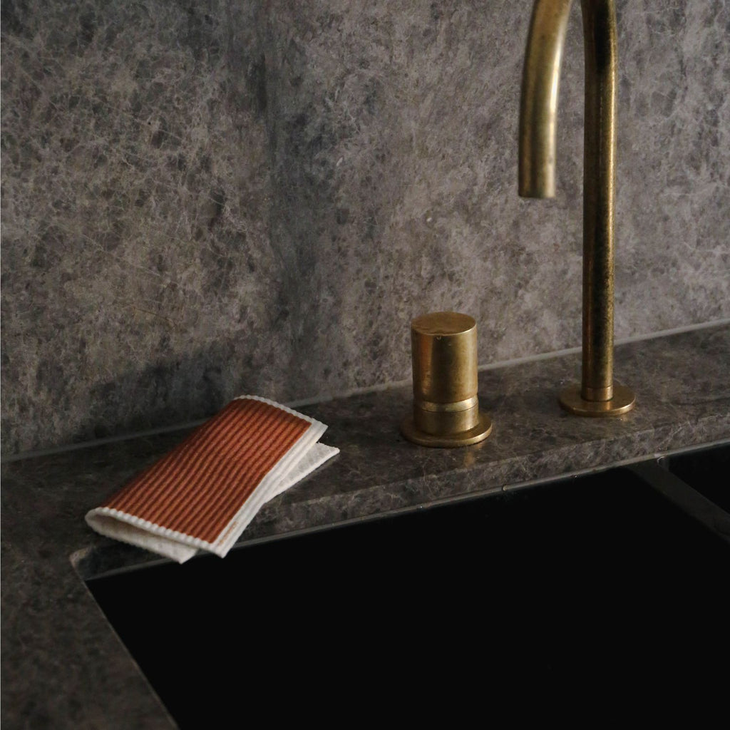 DESIGNSTUFF Compostable Eco Dishcloth, Sand/Cinnamon/Khaki (Pack of 3)