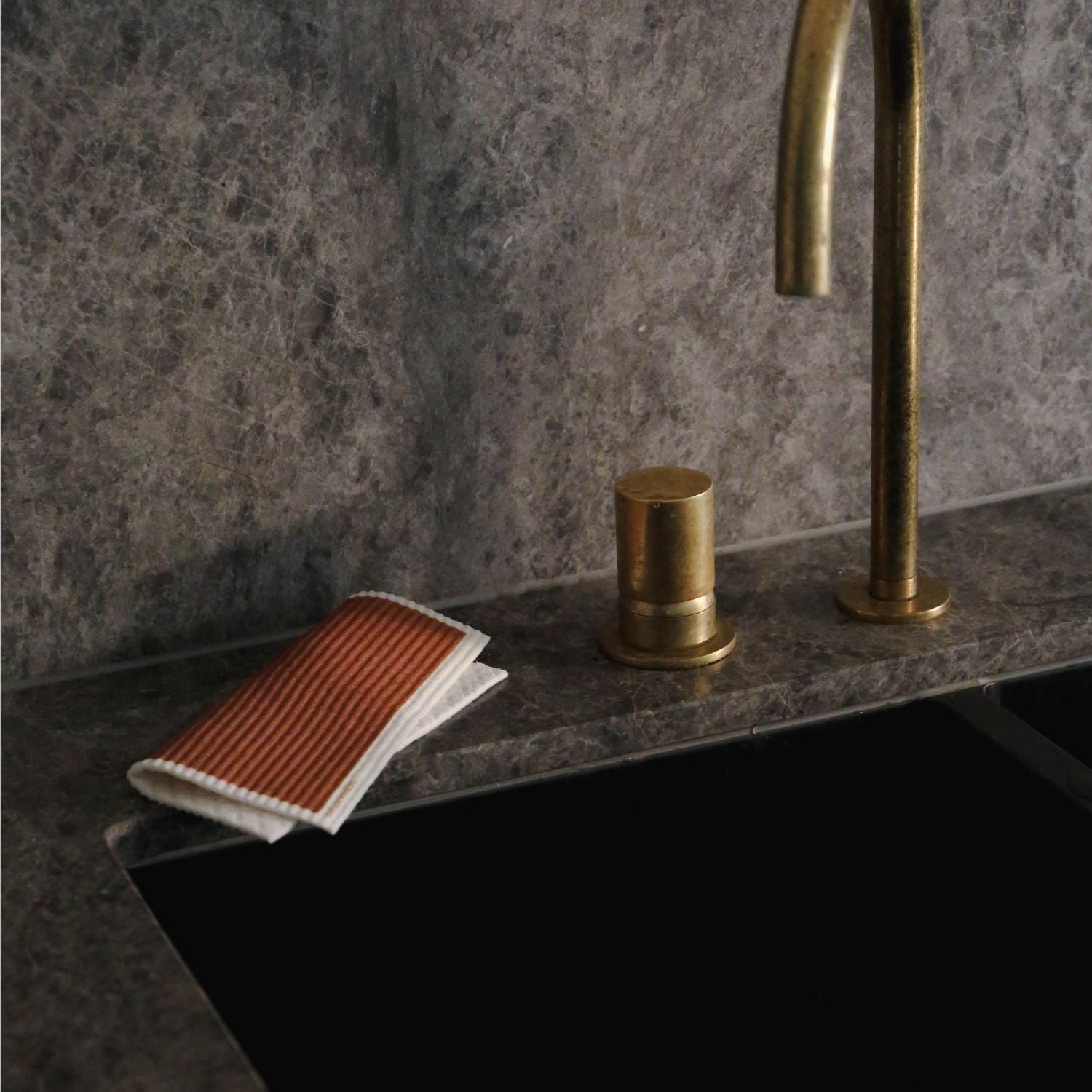 DESIGNSTUFF Compostable Eco Dishcloth, Sand/Cinnamon/Khaki (Pack of 3)