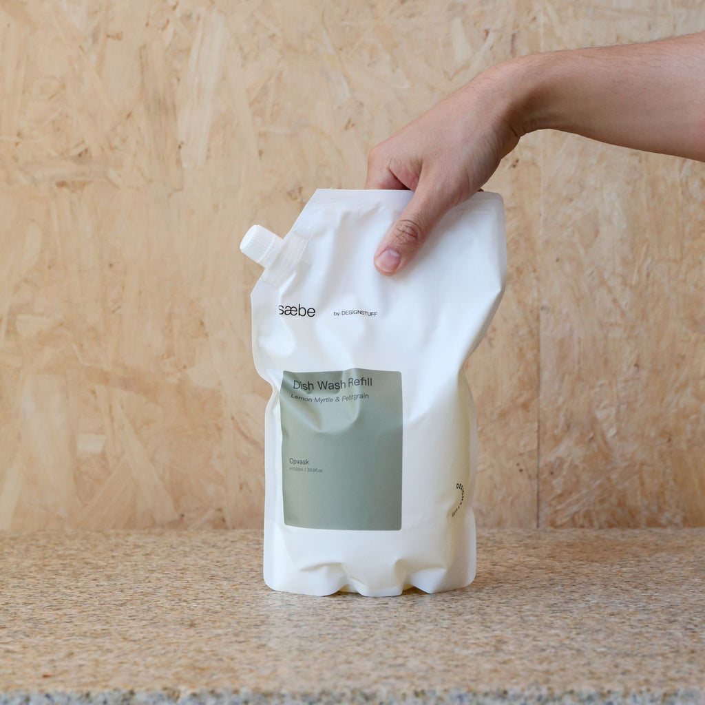 Saebe by DESIGNSTUFF Dish Wash Refill, Lemon Myrtle & Petitgrain, 1L