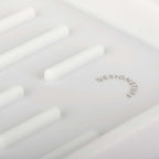 DESIGNSTUFF Sink Tray and Sponge Holder Silicone, White