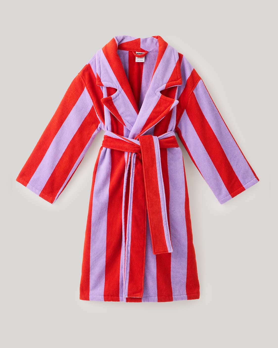 HOMMEY Robe - Grapefruit Stripes