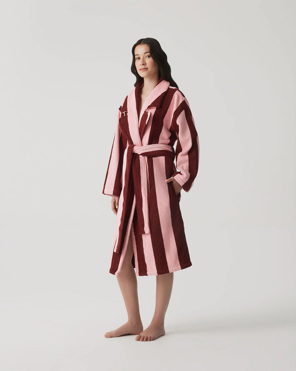 HOMMEY Robe - Rocky Road Stripes