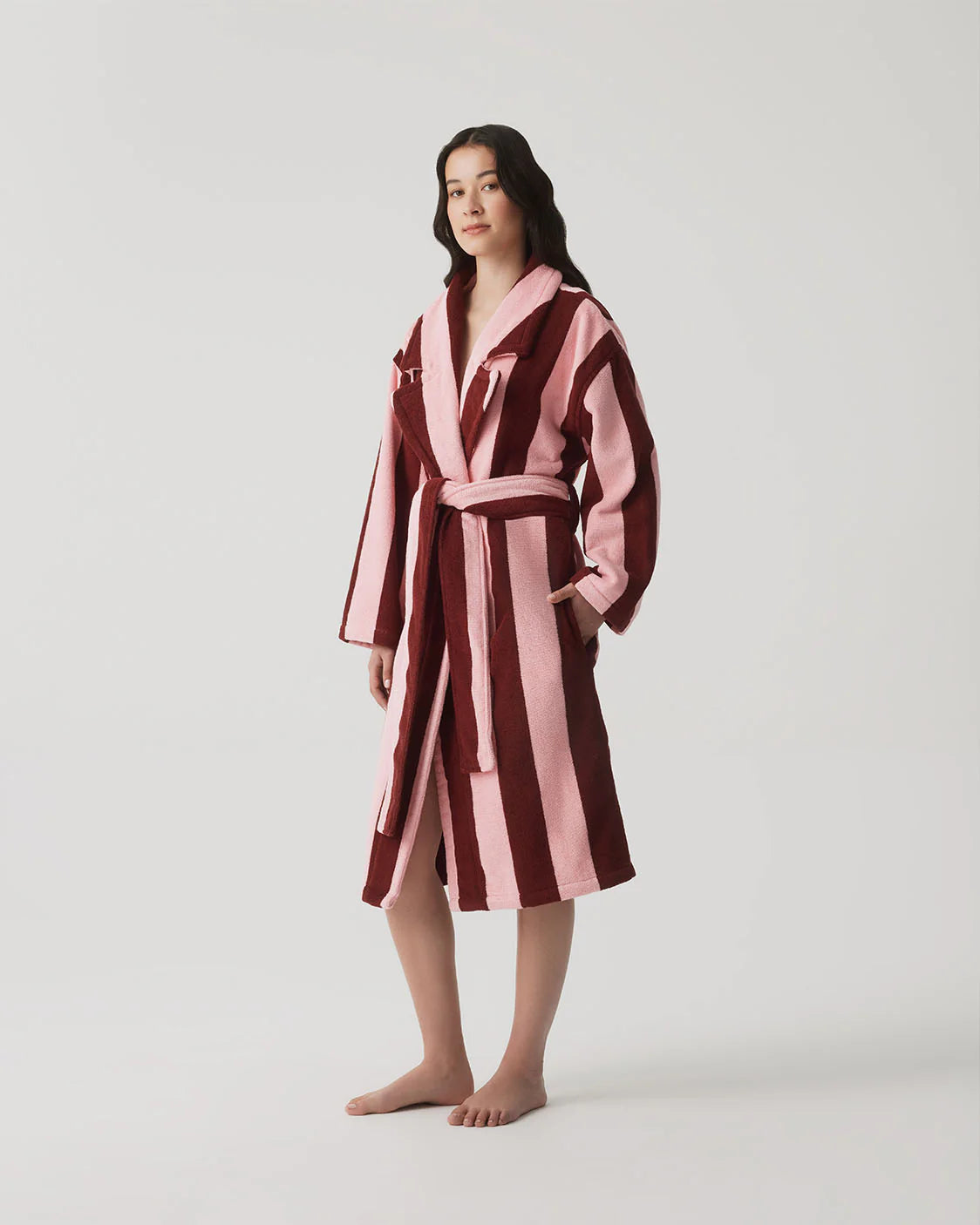 HOMMEY Robe - Rocky Road Stripes