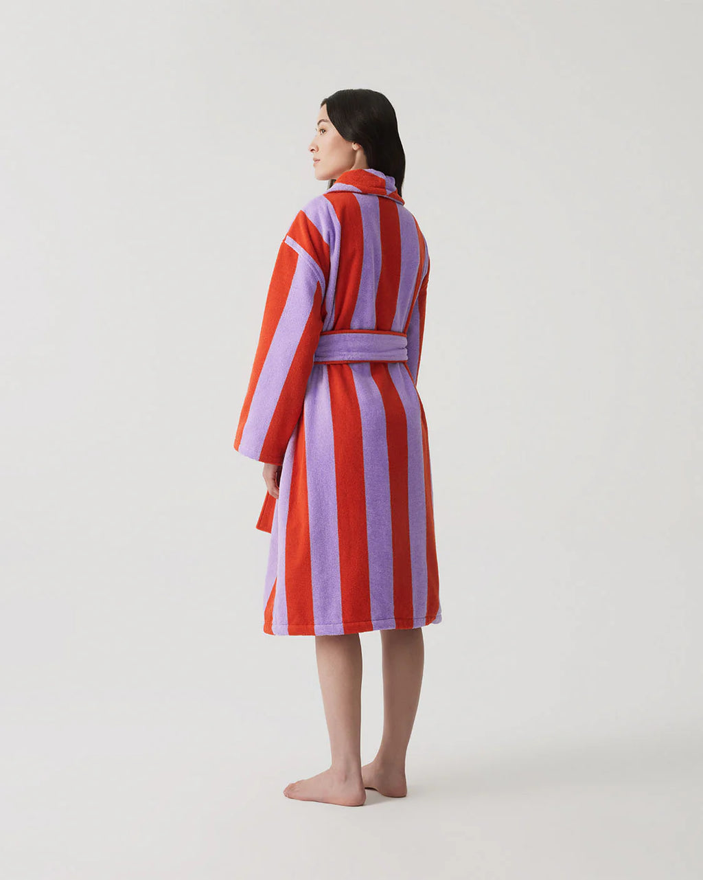 HOMMEY Robe - Grapefruit Stripes