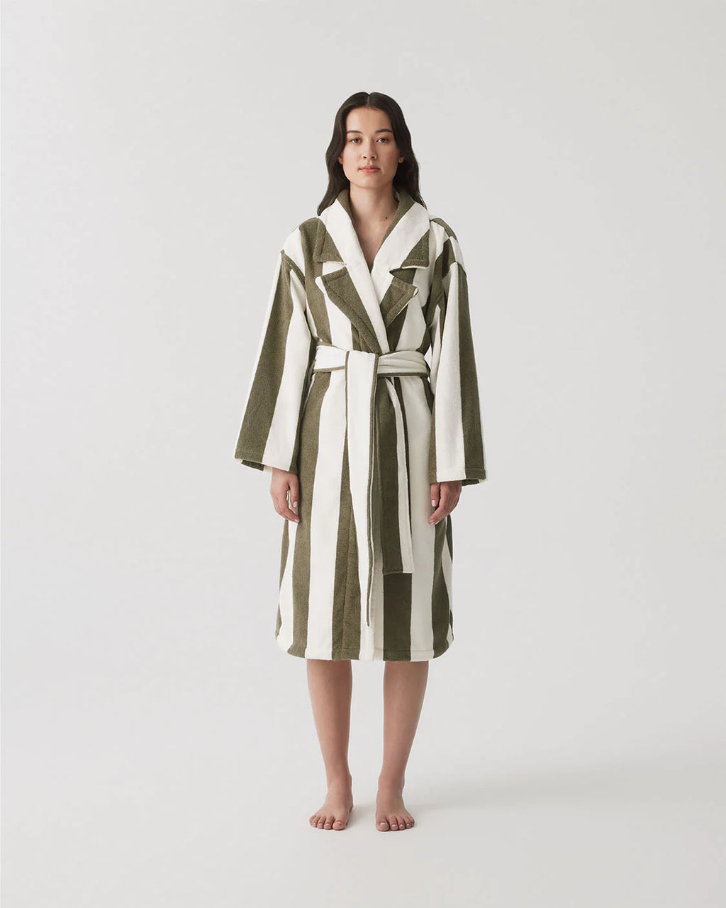 HOMMEY Robe - Matcha Stripes