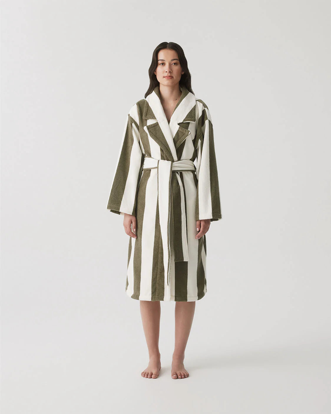 HOMMEY Robe - Matcha Stripes