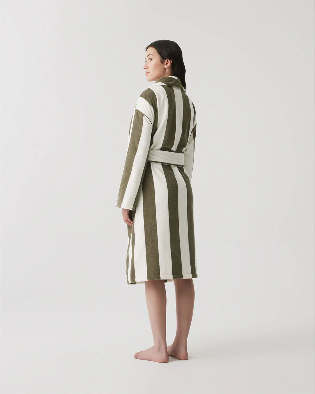 HOMMEY Robe - Matcha Stripes