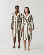 HOMMEY Robe - Matcha Stripes
