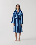 HOMMEY Robe - Blueberry Stripes