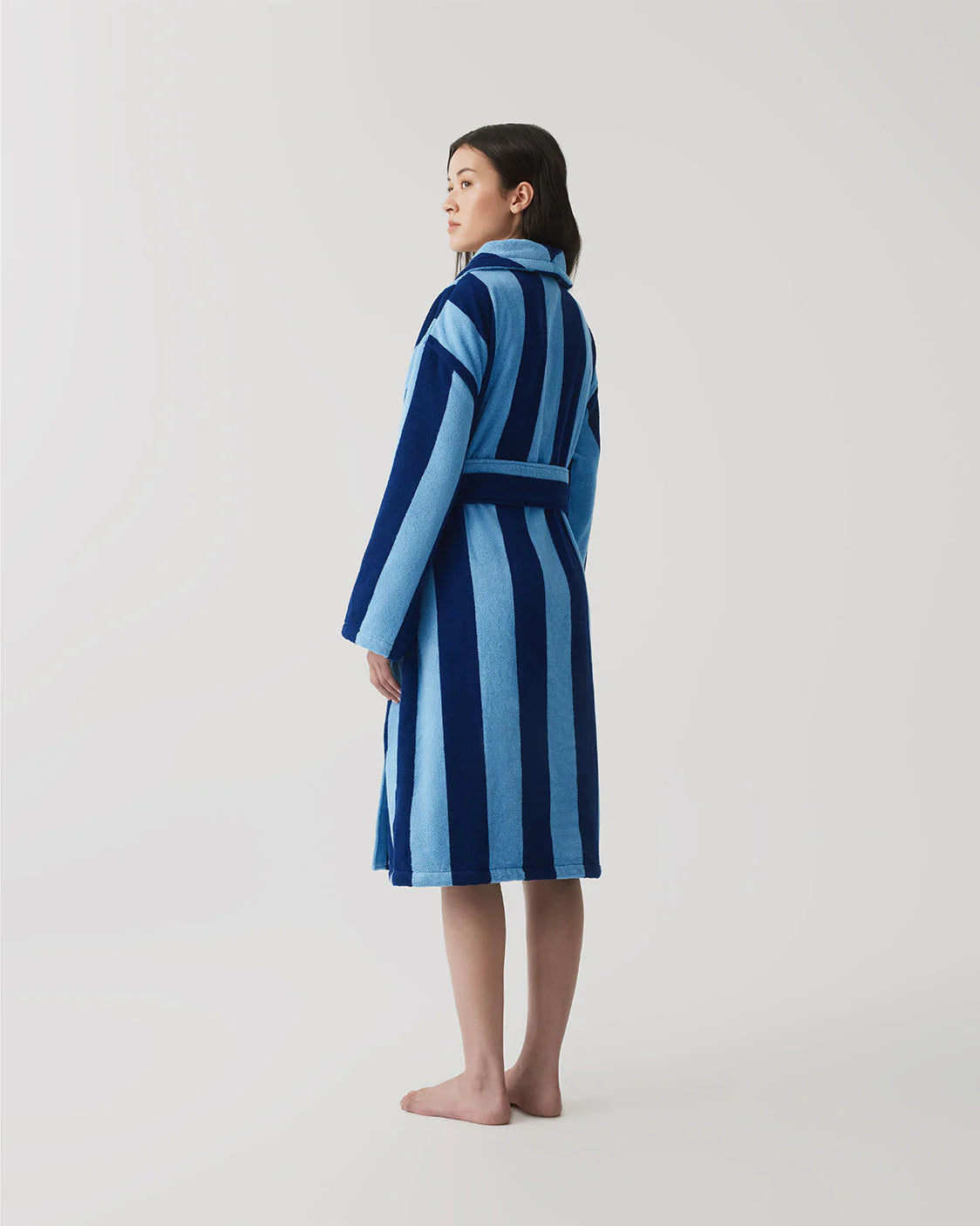 HOMMEY Robe - Blueberry Stripes