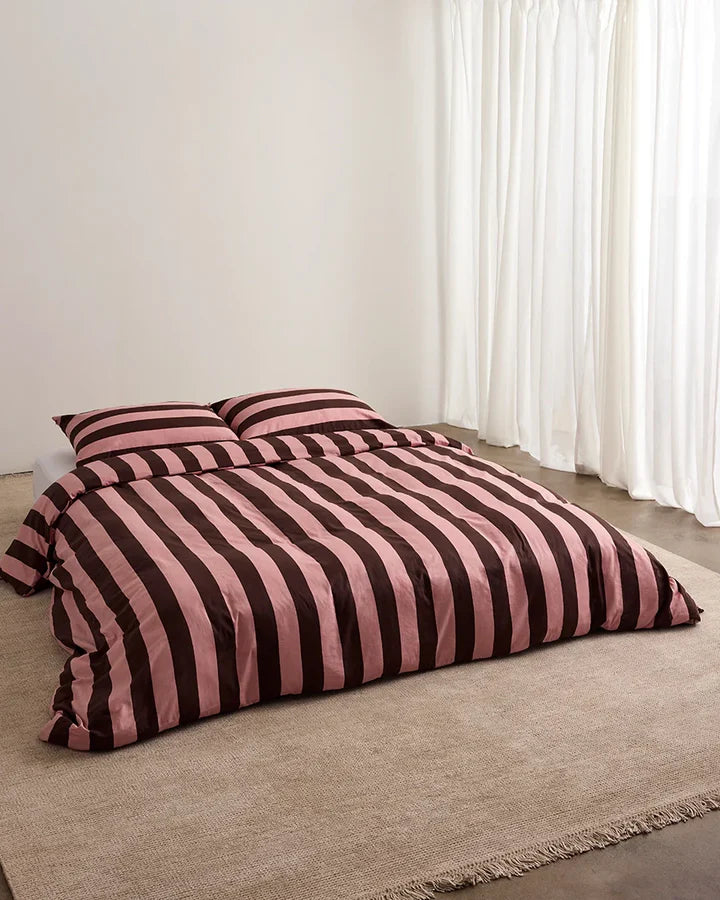 HOMMEY Pillowcase Pair - Rocky Road Stripes