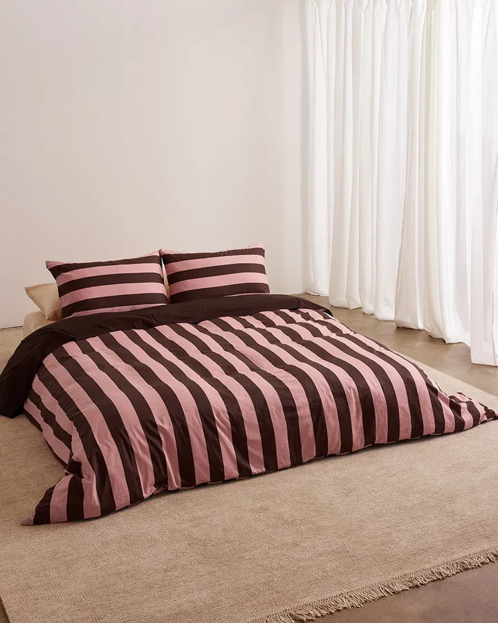 HOMMEY Pillowcase Pair - Rocky Road Stripes