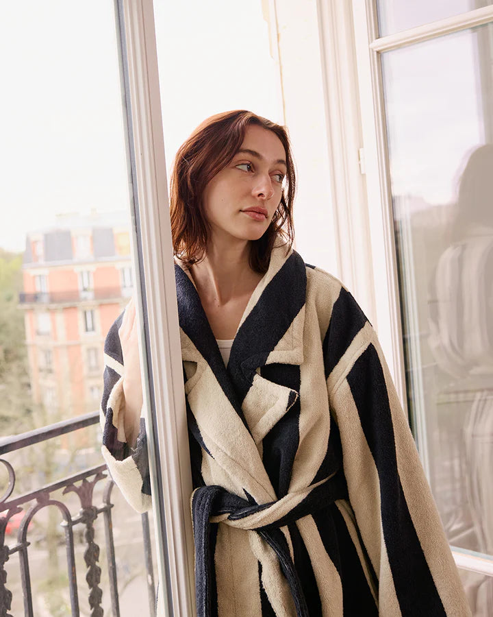 HOMMEY Robe - Vanilla Bean Stripes