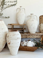 Medium Turkish Odemis Pot | White