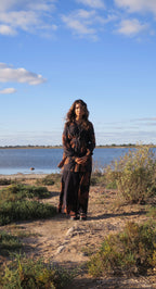 Jaya Flower Wrap Dress