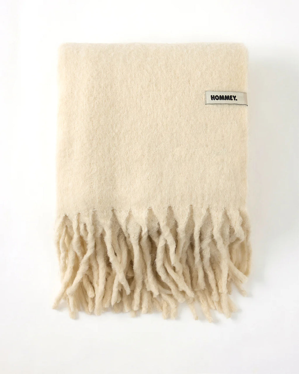 HOMMEY Merino Alpaca Throw - Natural