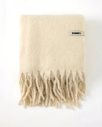 HOMMEY Merino Alpaca Throw - Natural