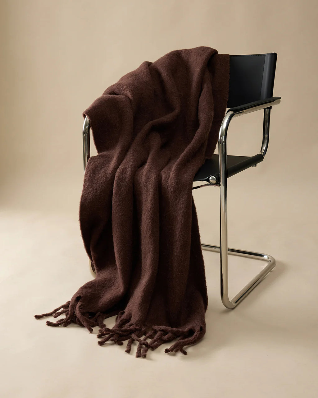 HOMMEY Merino Alpaca Throw - Cocoa