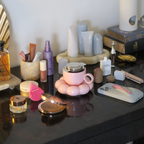 Lottie Bubble Mug & Saucer Set - Pink