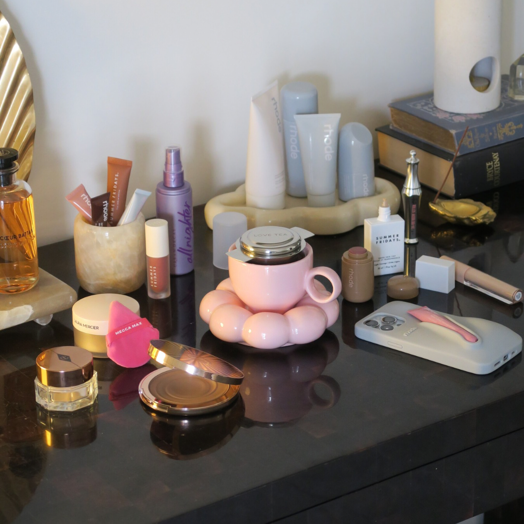 Lottie Bubble Mug & Saucer Set - Pink