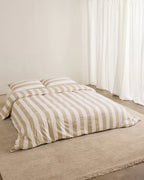 HOMMEY Pillowcase Pair - Biscotti Stripes