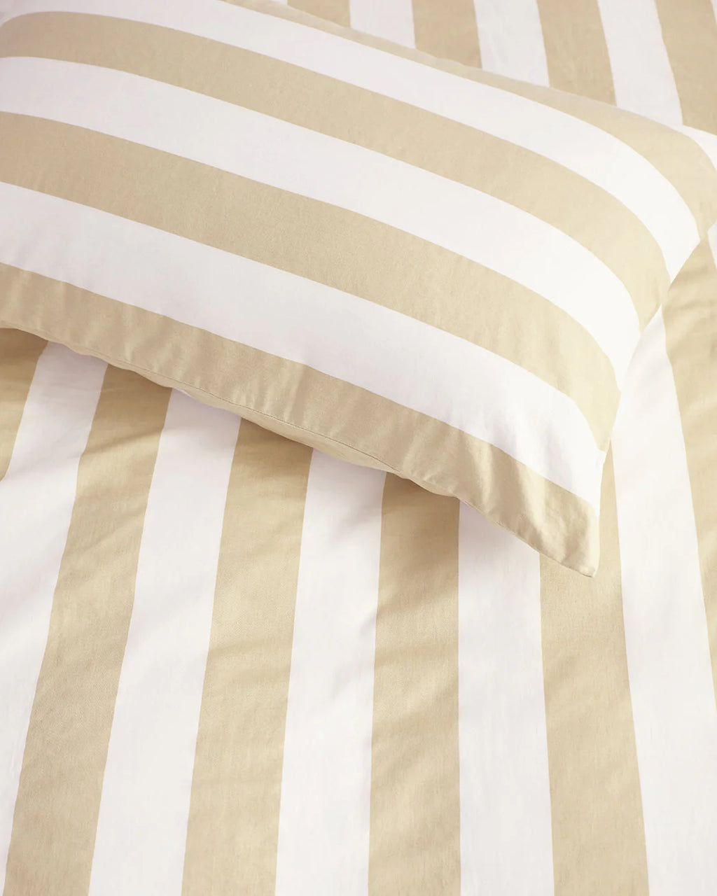 HOMMEY Pillowcase Pair - Biscotti Stripes