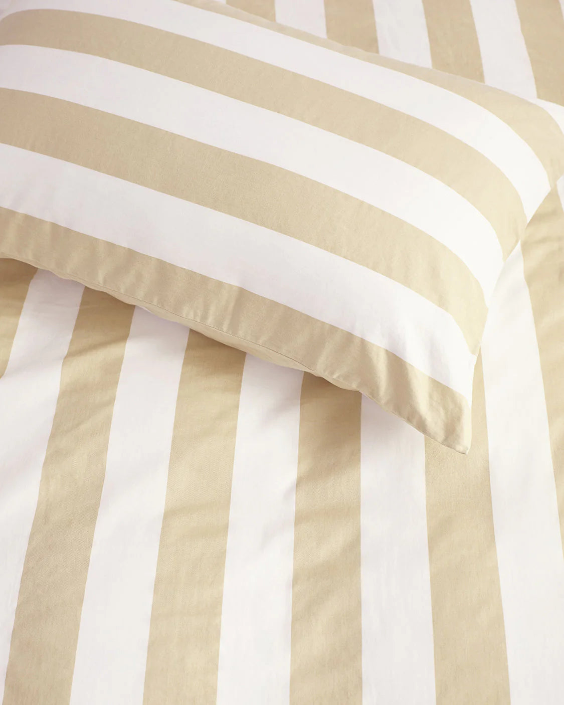HOMMEY Pillowcase Pair - Biscotti Stripes