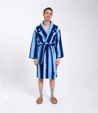HOMMEY Robe - Blueberry Stripes