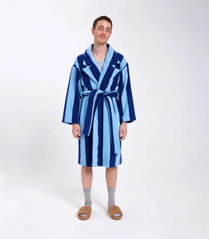 HOMMEY Robe - Blueberry Stripes