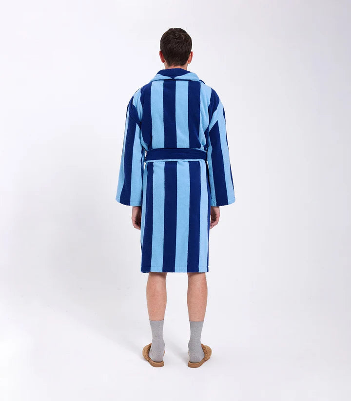 HOMMEY Robe - Blueberry Stripes