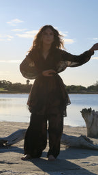 Jaya Flower Wrap Dress