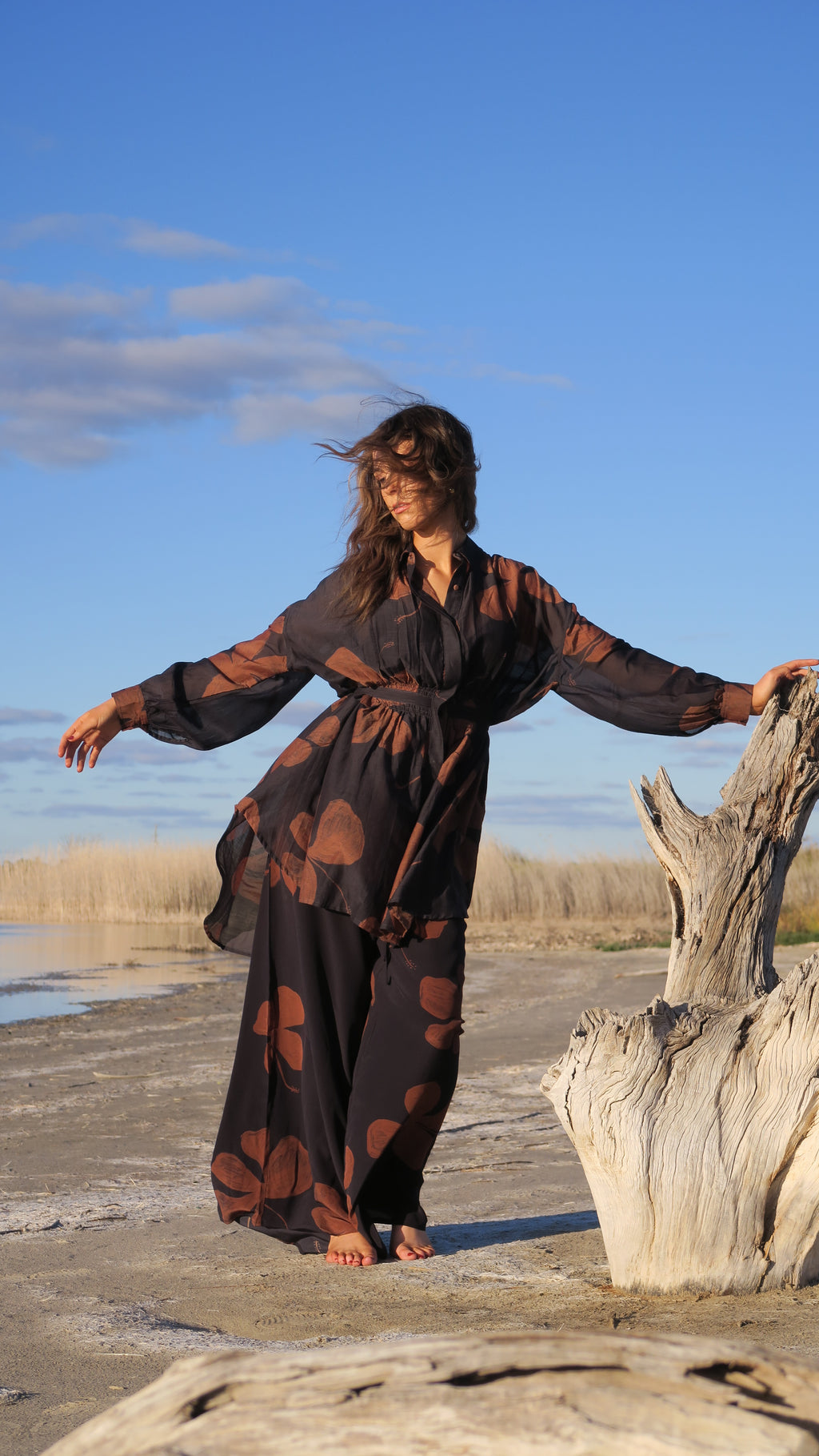 Jaya Flower Wrap Dress