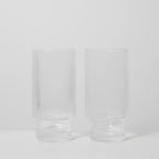 Ribbed Highball Glasses - Set of 4