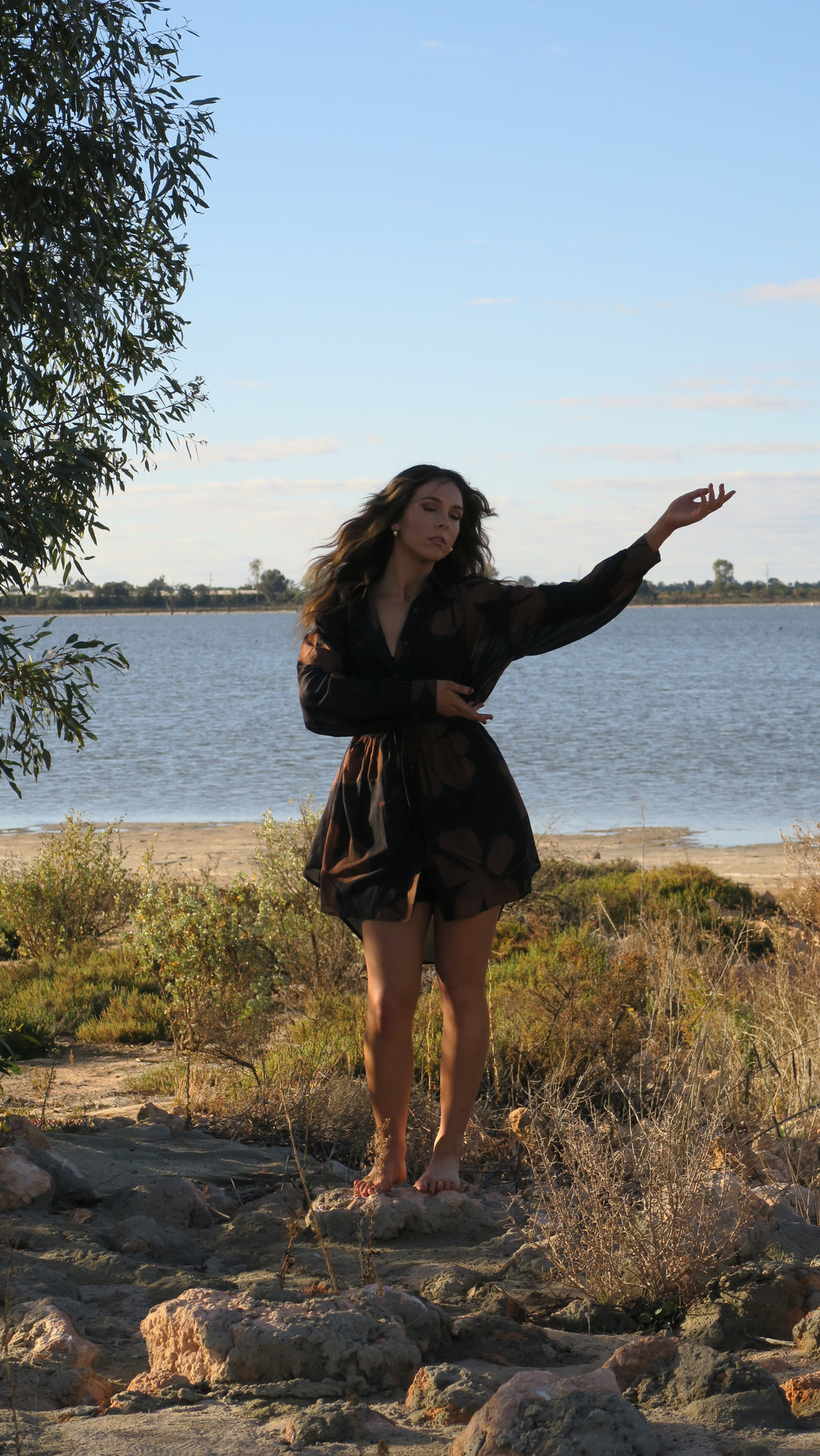 Jaya Flower Wrap Dress