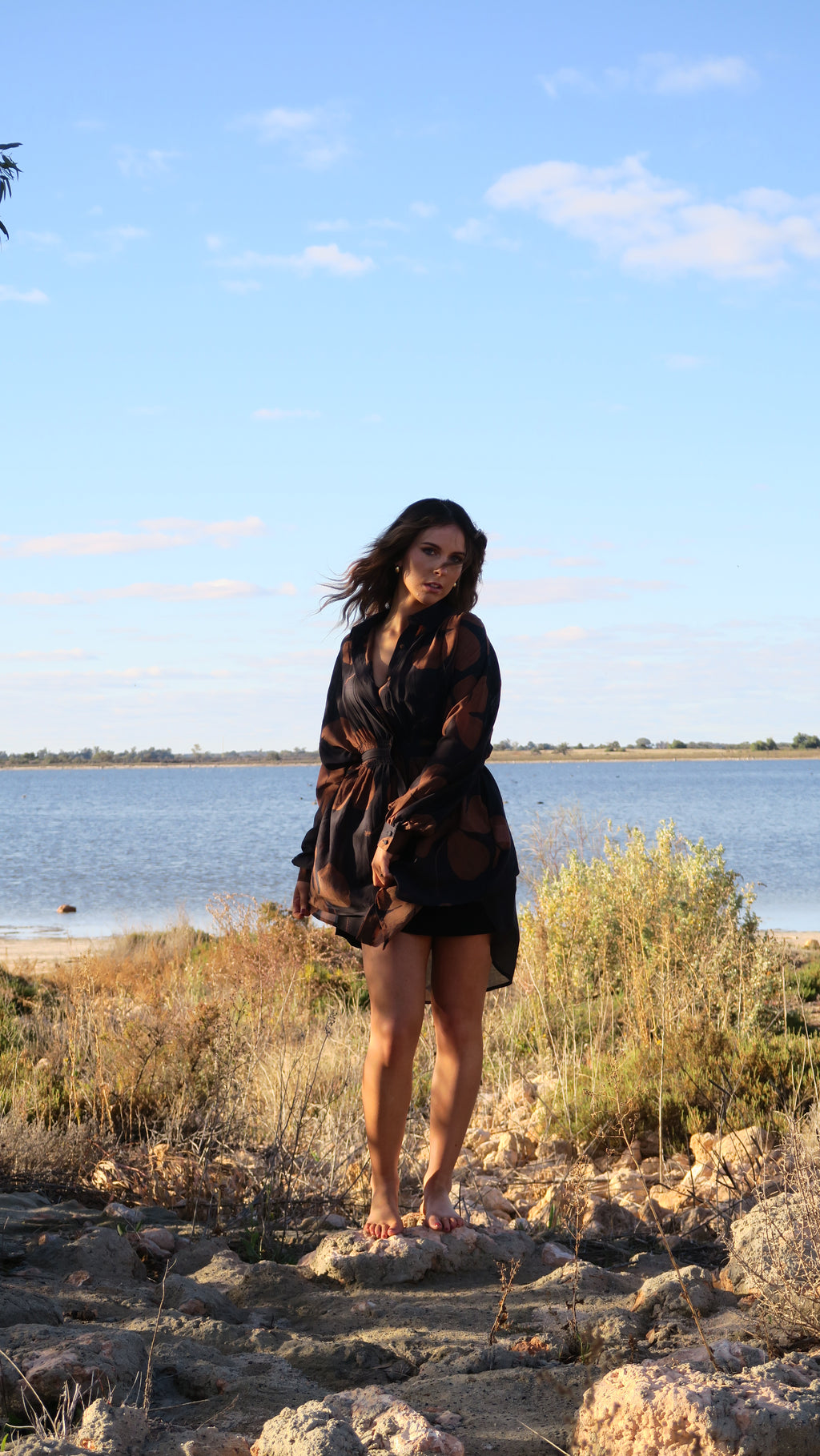 Jaya Flower Wrap Dress