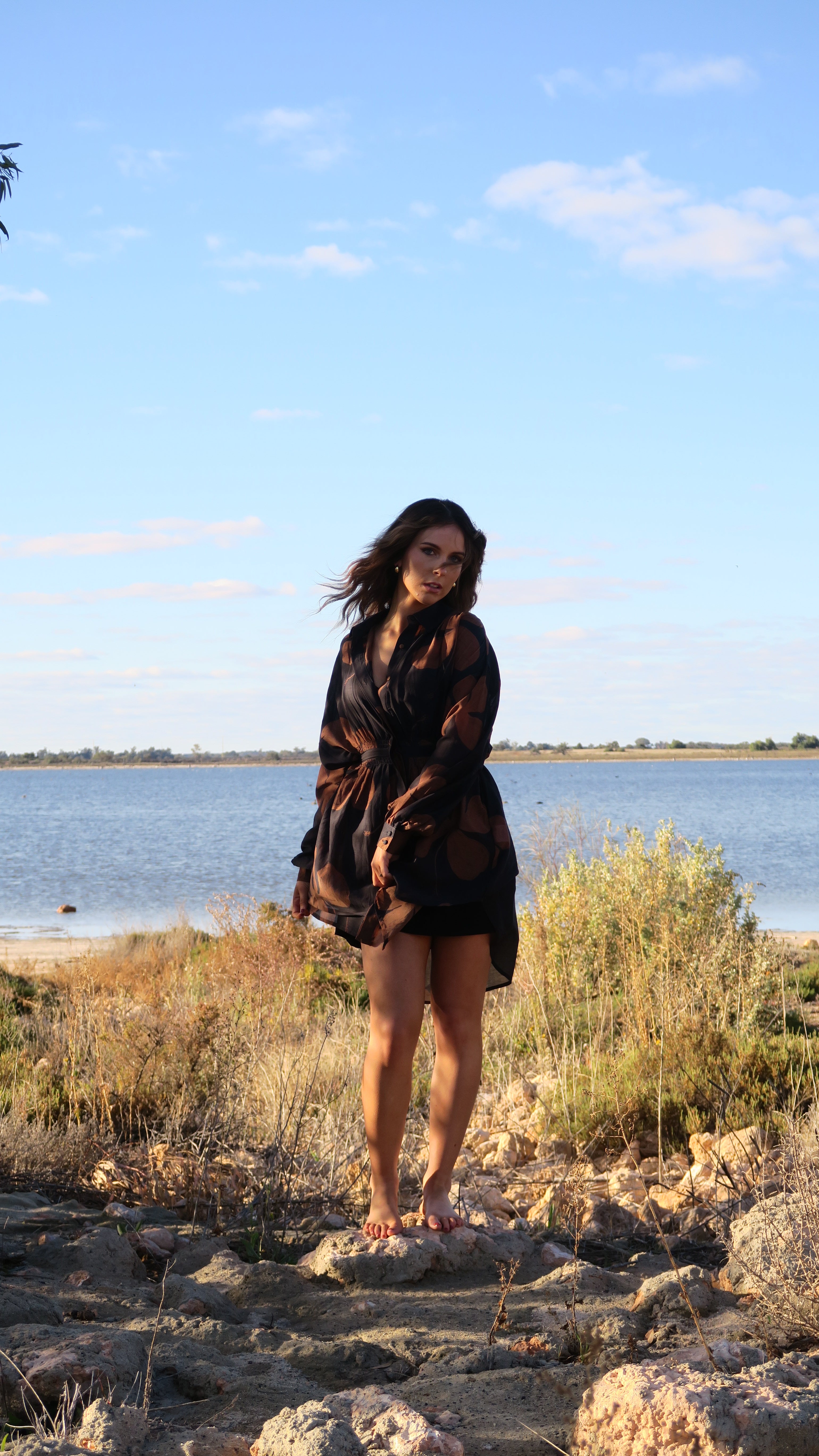 Jaya Flower Wrap Dress