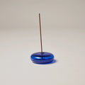 Glass Vessel Incense Holder - COBALT