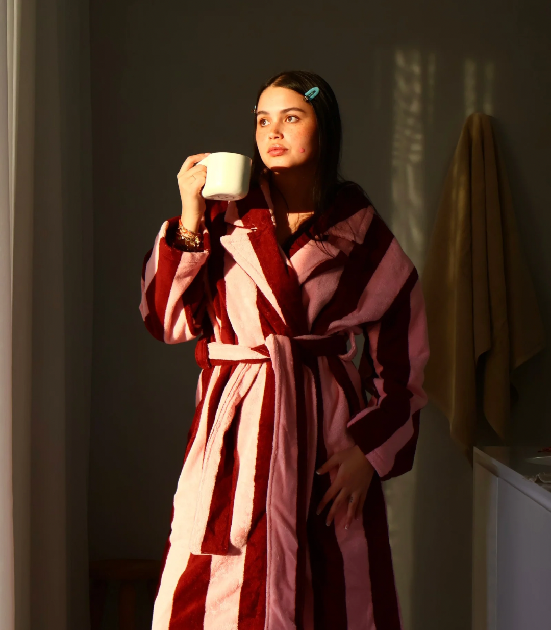 HOMMEY Robe - Rocky Road Stripes