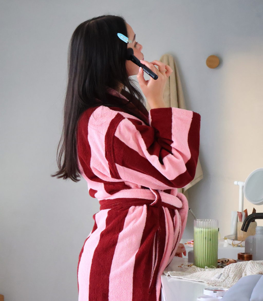 HOMMEY Robe - Rocky Road Stripes