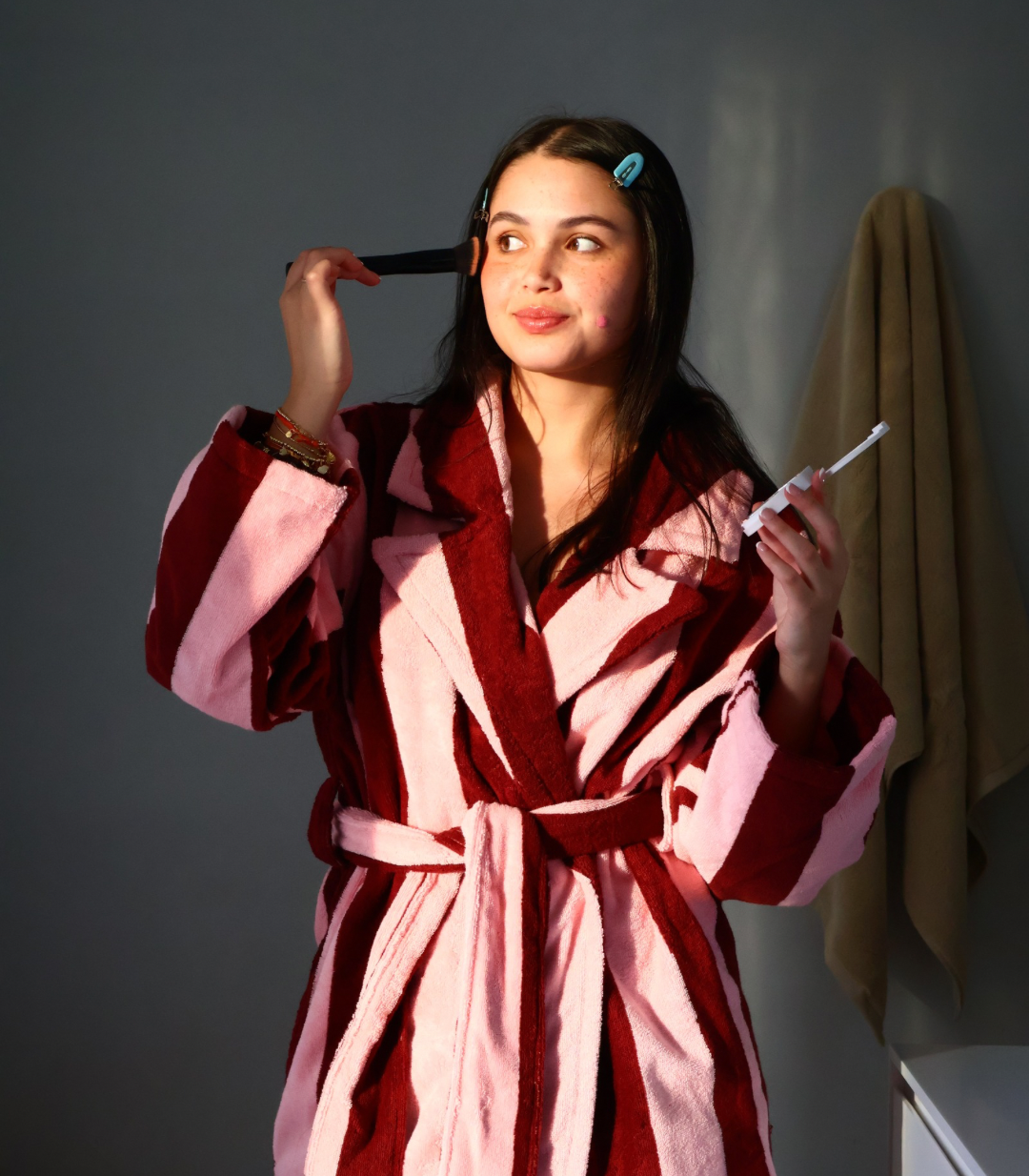 HOMMEY Robe - Rocky Road Stripes