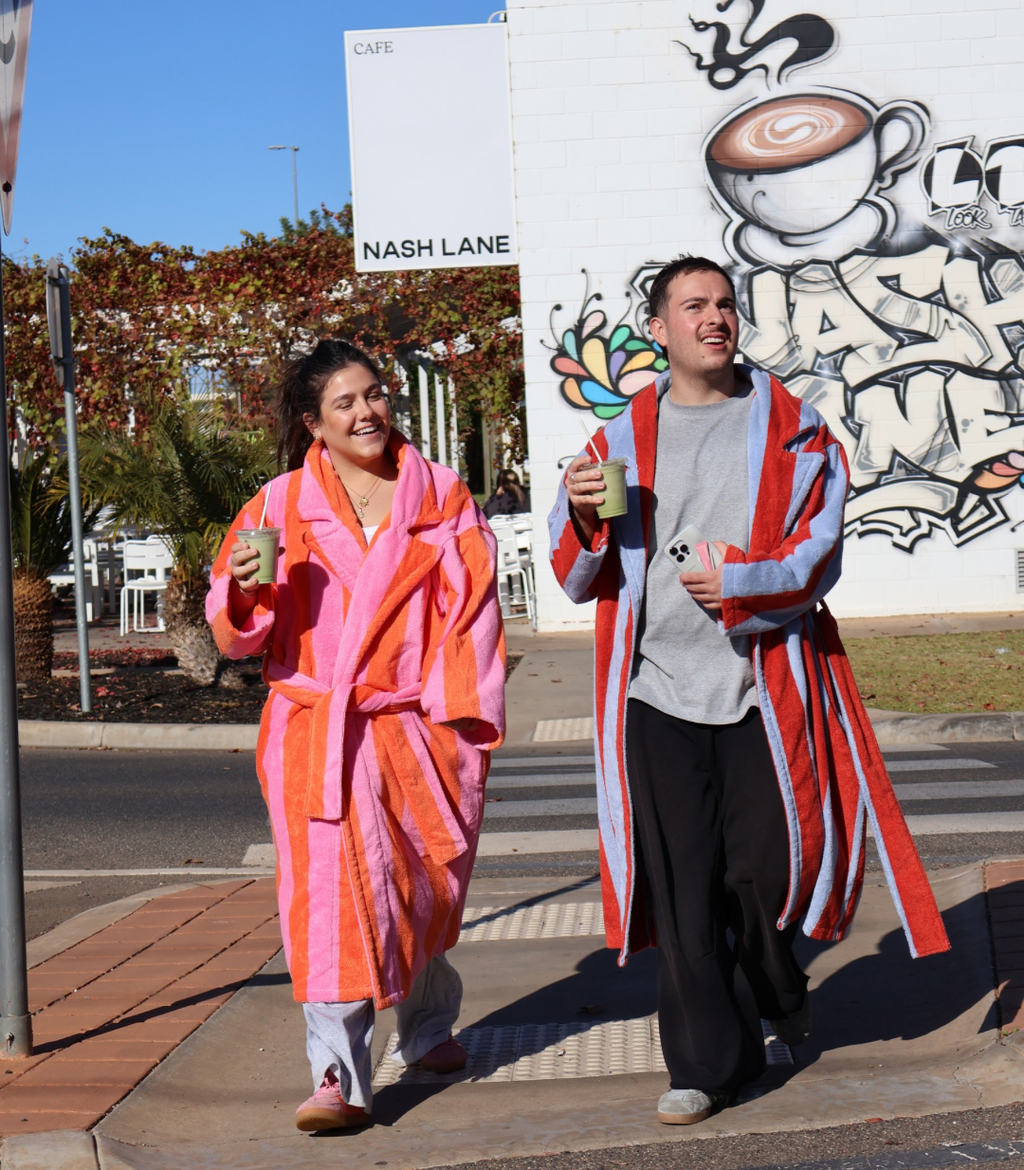 HOMMEY Robe - Picnic Stripes