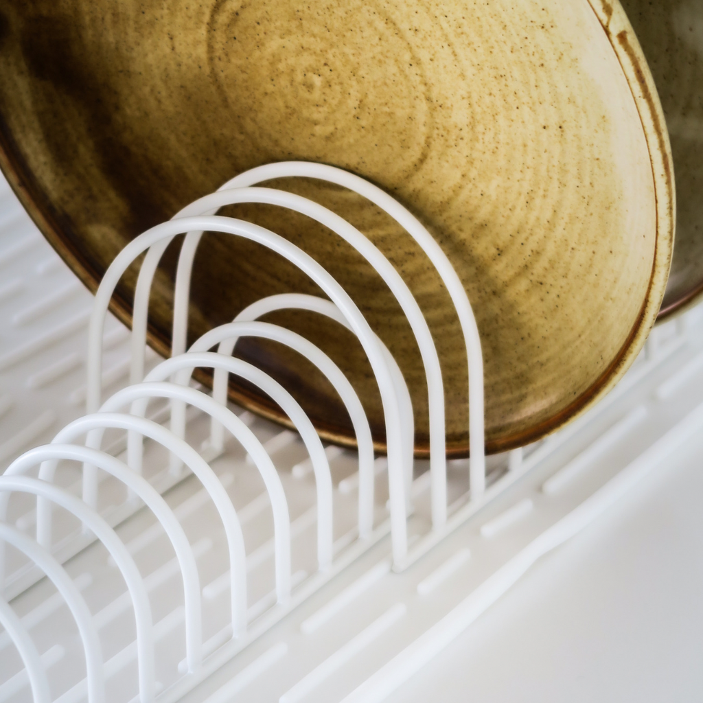 DESIGNSTUFF Dish Drainer, White (Set of 2)