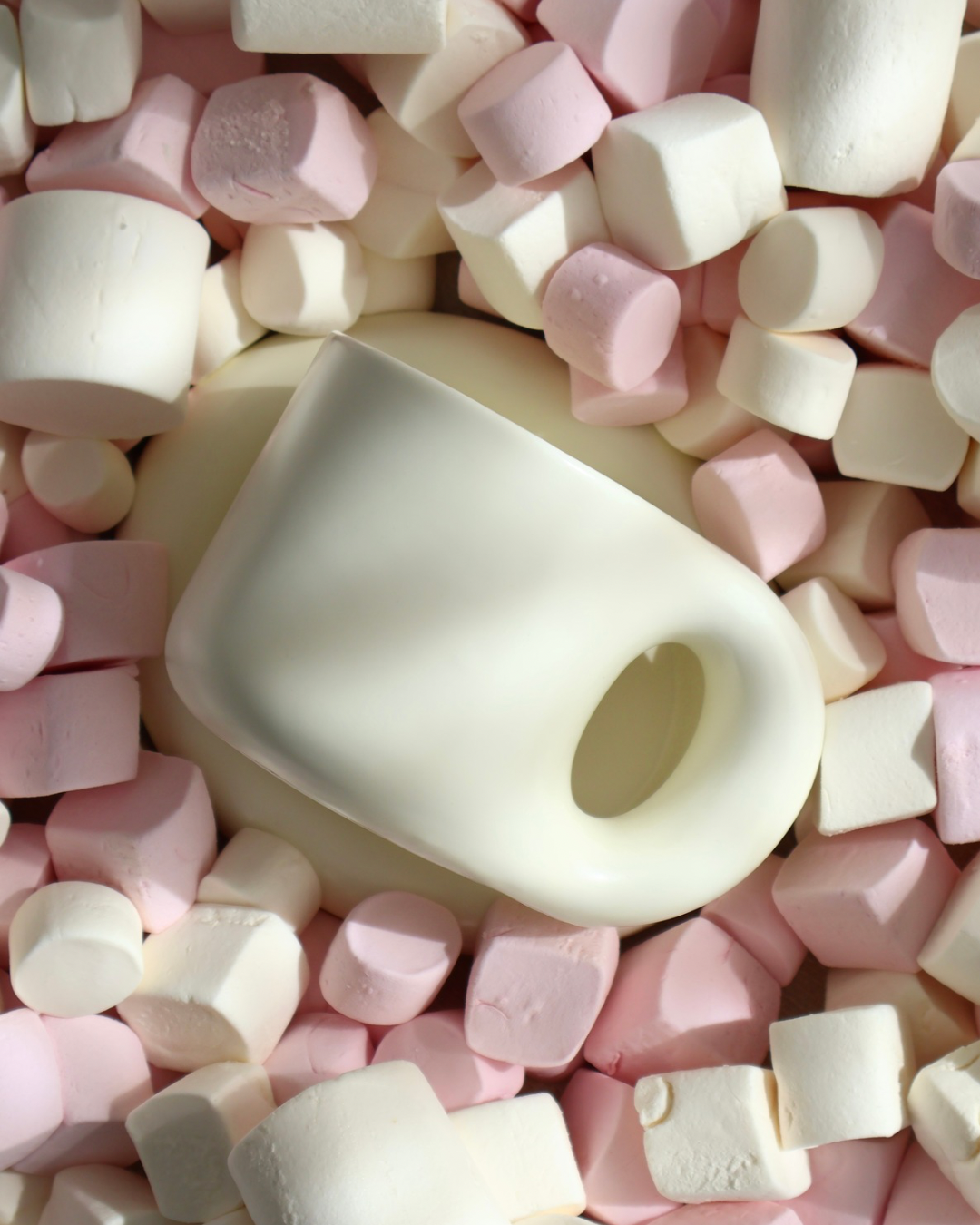 Lola Chubby Mug & Saucer Set - White