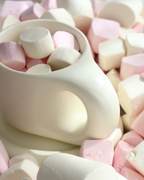 Lola Chubby Mug & Saucer Set - White