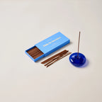 Glass Vessel Incense Holder - COBALT